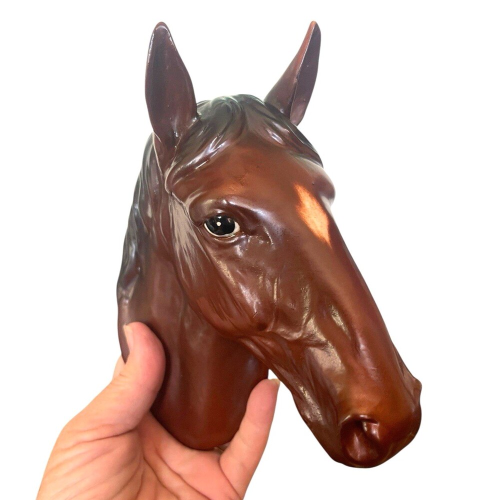 MCM Norcrest 3D Horse‎ Head Japanese Wall Decor Ceramic Figurine Equestrian